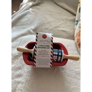Core Kitchen 3 piece Mini Bakeware Set Patriotic Bake Set NEW